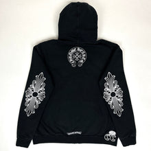 Load image into Gallery viewer, chrome hearts t-bar floral sleeve dagger zip up hoodie