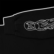 Load image into Gallery viewer, cc flames heavyweight waffle knit thermal