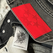 Load image into Gallery viewer, 2025 spider web stone denim shorts