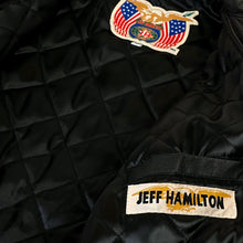 Load image into Gallery viewer, 1998 jeff hamilton nascar 50th ann leather racing jacket
