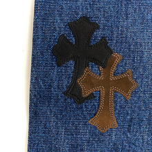 Load image into Gallery viewer, 2022 chrome hearts denim jeans fleur knee