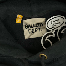 Load image into Gallery viewer, gallery dept logo hoodie washed black