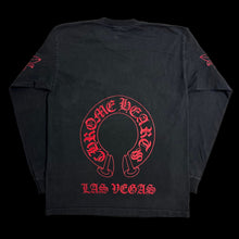 Load image into Gallery viewer, 2000s chrome hearts las vegas red horseshoe floral l/s