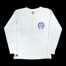 Load image into Gallery viewer, late 2000s chrome hearts blue cross l/s tee