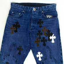 Load image into Gallery viewer, 2022 chrome hearts denim jeans fleur knee
