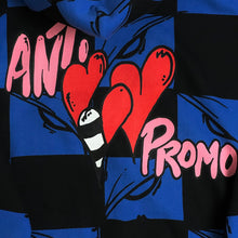 Load image into Gallery viewer, 2025 mattyboy antipromo 99 eyes checkered hoodie blue