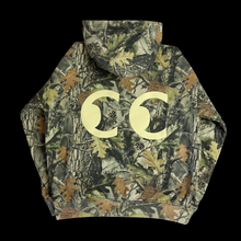 Load image into Gallery viewer, cc forrealtree camo eyes puff print hoodie