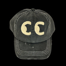Load image into Gallery viewer, cc eyes chainstitched 6 panel hat