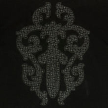 Load image into Gallery viewer, 2000s chrome hearts red scroll vine dagger pocket tee