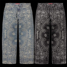 Load image into Gallery viewer, 2025 supreme bandana jacquard baggy jean