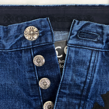 Load image into Gallery viewer, 2022 chrome hearts denim jeans fleur knee