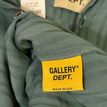 Load image into Gallery viewer, gallery dept mechanic button up shirt green