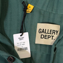 Load image into Gallery viewer, gallery dept mechanic button up shirt green