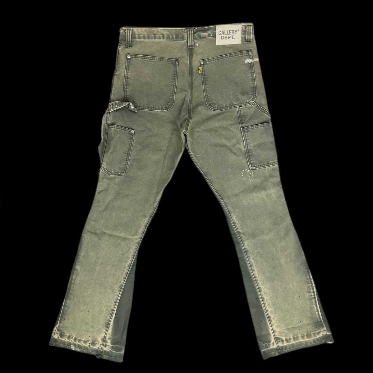 gallery dept la flare carpenter pants moss – change clothes