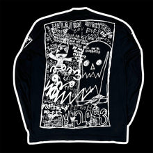 Load image into Gallery viewer, 2023 asspizza tour collage l/s tee black