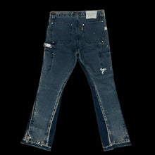 Load image into Gallery viewer, gallery dept la flare carpenter pants navy