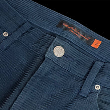 Load image into Gallery viewer, 2005 undercover horizontal corduroy slim pants navy AW05