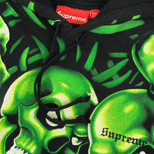 Load image into Gallery viewer, 2018 supreme // liquid blue skull pile hoodie