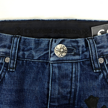 Load image into Gallery viewer, 2022 chrome hearts denim jeans fleur knee