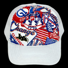 Load image into Gallery viewer, cc buckin patchwork trucker hat by crusty wizard