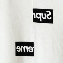 Load image into Gallery viewer, 2018 supreme // cdg split box logo tee