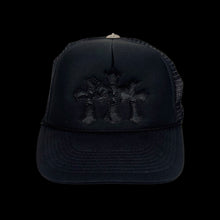 Load image into Gallery viewer, 2000s chrome hearts triple cross trucker hat
