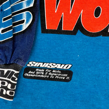 Load image into Gallery viewer, 90s sinisalo pure moto racing top blue orange