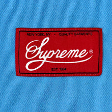 Load image into Gallery viewer, 2018 supreme monogram football top light blue