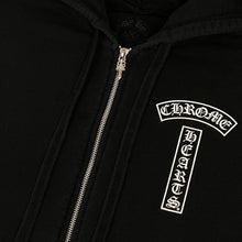 Load image into Gallery viewer, chrome hearts t-bar floral sleeve dagger zip up hoodie