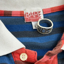 Load image into Gallery viewer, 2006 bape striped patchwork polo super shrunk