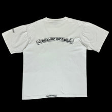 Load image into Gallery viewer, 2000s chrome hearts dagger pocket neck logo tee white