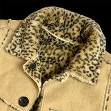 Load image into Gallery viewer, 2019 supreme faux suede leopard reversible coat