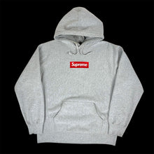 Load image into Gallery viewer, 2014 supreme box logo hoodie heather grey