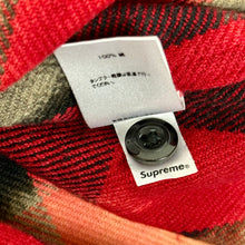 Load image into Gallery viewer, 2013 supreme bleached buffalo plaid flannel red