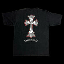 Load image into Gallery viewer, 2000s chrome hearts double cross red outline tee