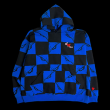 Load image into Gallery viewer, 2025 mattyboy antipromo 99 eyes checkered hoodie blue