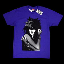 Load image into Gallery viewer, 2014 supreme siouxsie tee purple sample tag