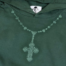 Load image into Gallery viewer, 2023 warren lotas rosary hoodie myrtle green