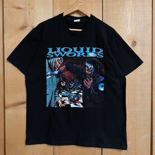 Load image into Gallery viewer, 2018 supreme liquid swords tee black