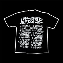 Load image into Gallery viewer, 2024 cpfm // yeat lyfestyle tracklist tee