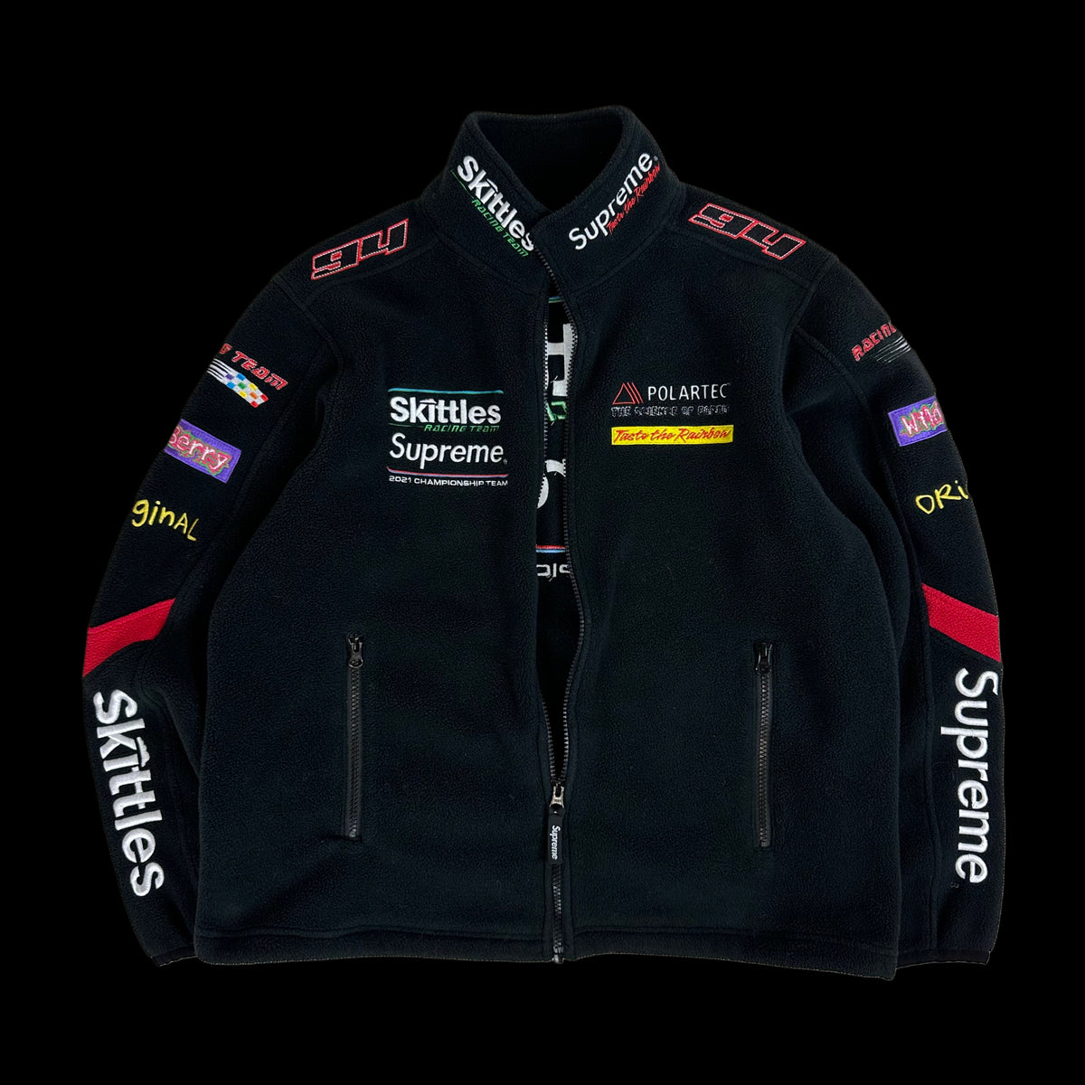 2021 supreme // skittles racing fleece – change clothes