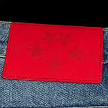 Load image into Gallery viewer, 2025 spider web stone denim shorts