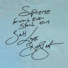 Load image into Gallery viewer, 2019 supreme buju banton tee light blue