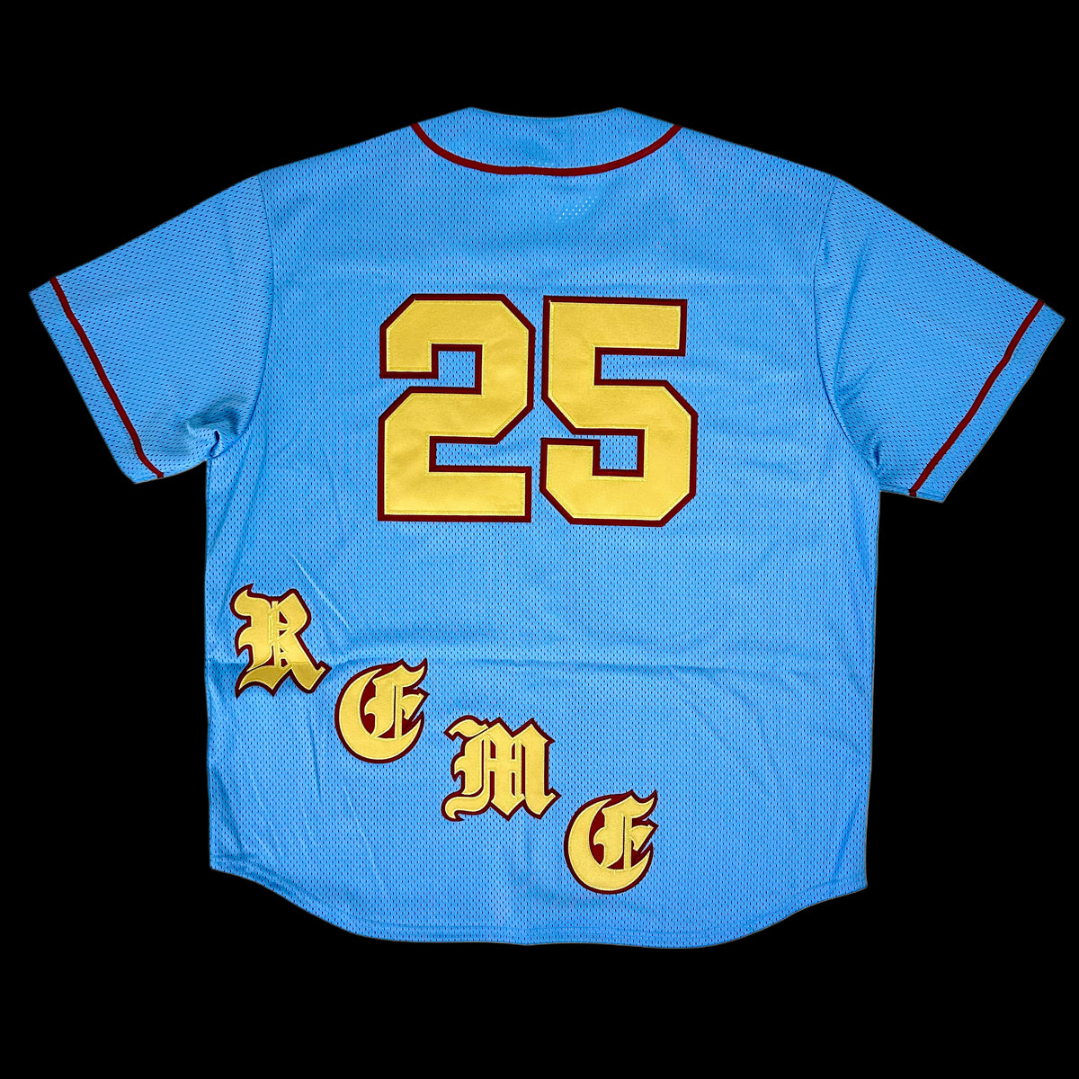 2025 supreme old english baseball jersey – change clothes