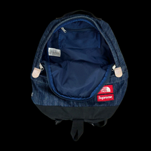 Load image into Gallery viewer, 2015 supreme // north face denim daypack backpack