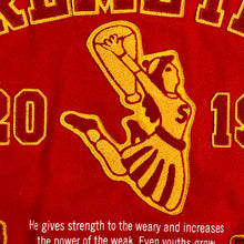 Load image into Gallery viewer, 2019 supreme team honors varsity jacket red