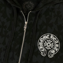 Load image into Gallery viewer, 2024 chrome hearts allover cross dagger zip up hoodie
