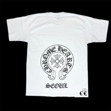 Load image into Gallery viewer, 2000s chrome hearts seoul exclusive horseshoe pocket tee