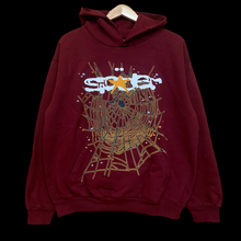 Load image into Gallery viewer, 2022 spider star logo hoodie wine