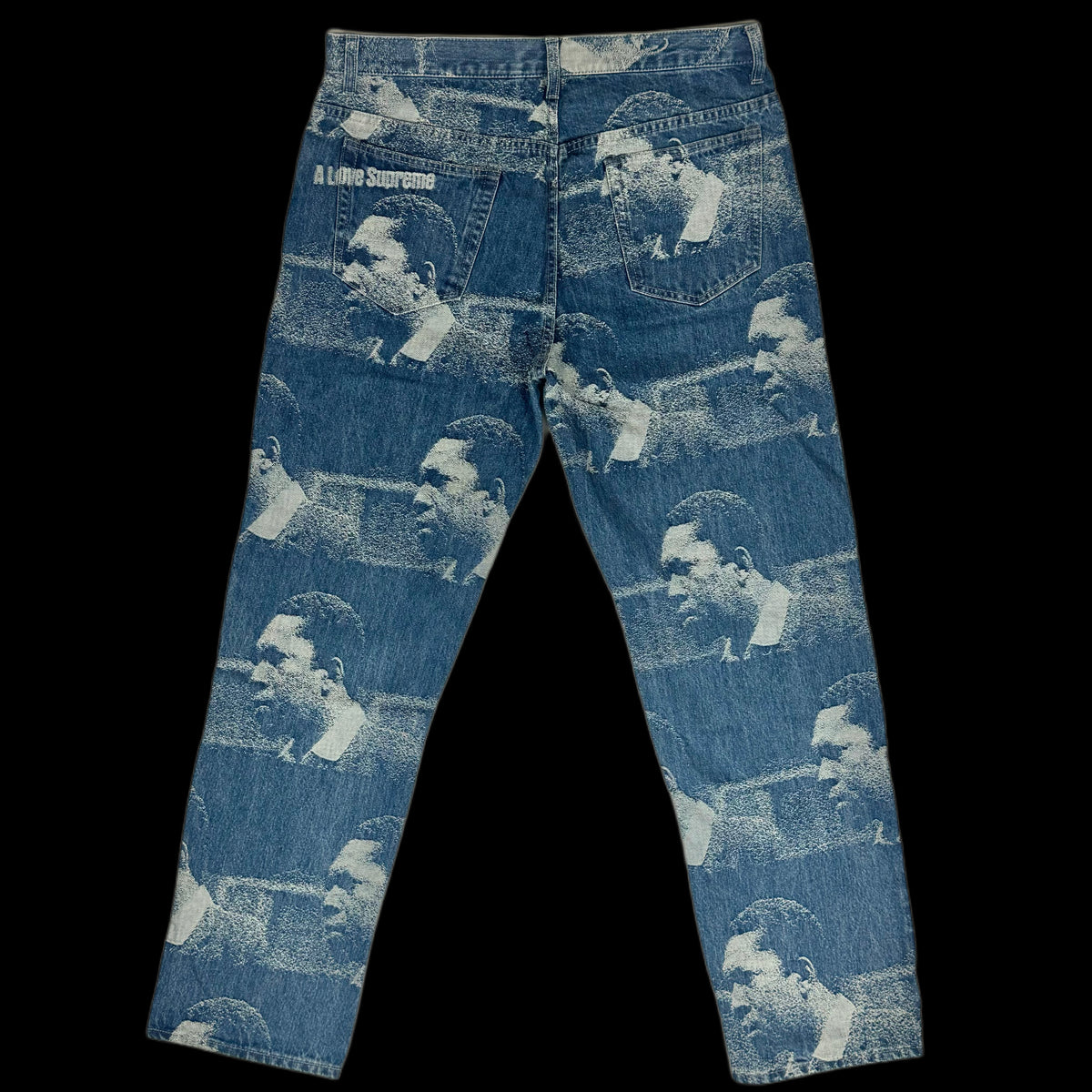 2021 supreme a love supreme denim jeans – change clothes